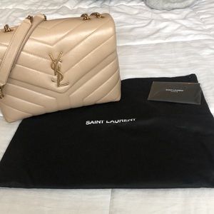 Saint Laurent LouLou in Dark Beige